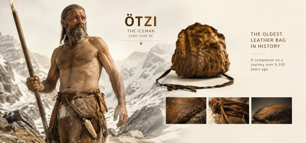 اوتسی (Ötzi) مومیایی ۵۳۰۰ ساله‌ و قدیمی ترین کیف چرم