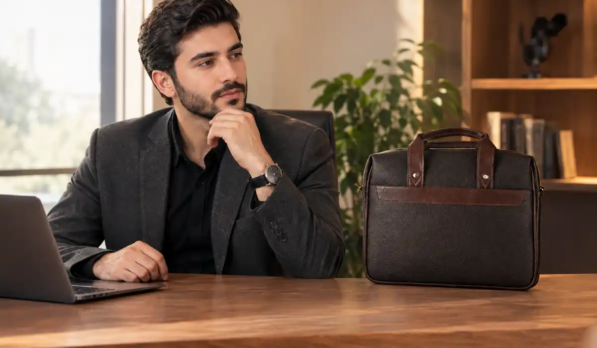 کیف اداری مردانه چرم مصنوعی مدل p267