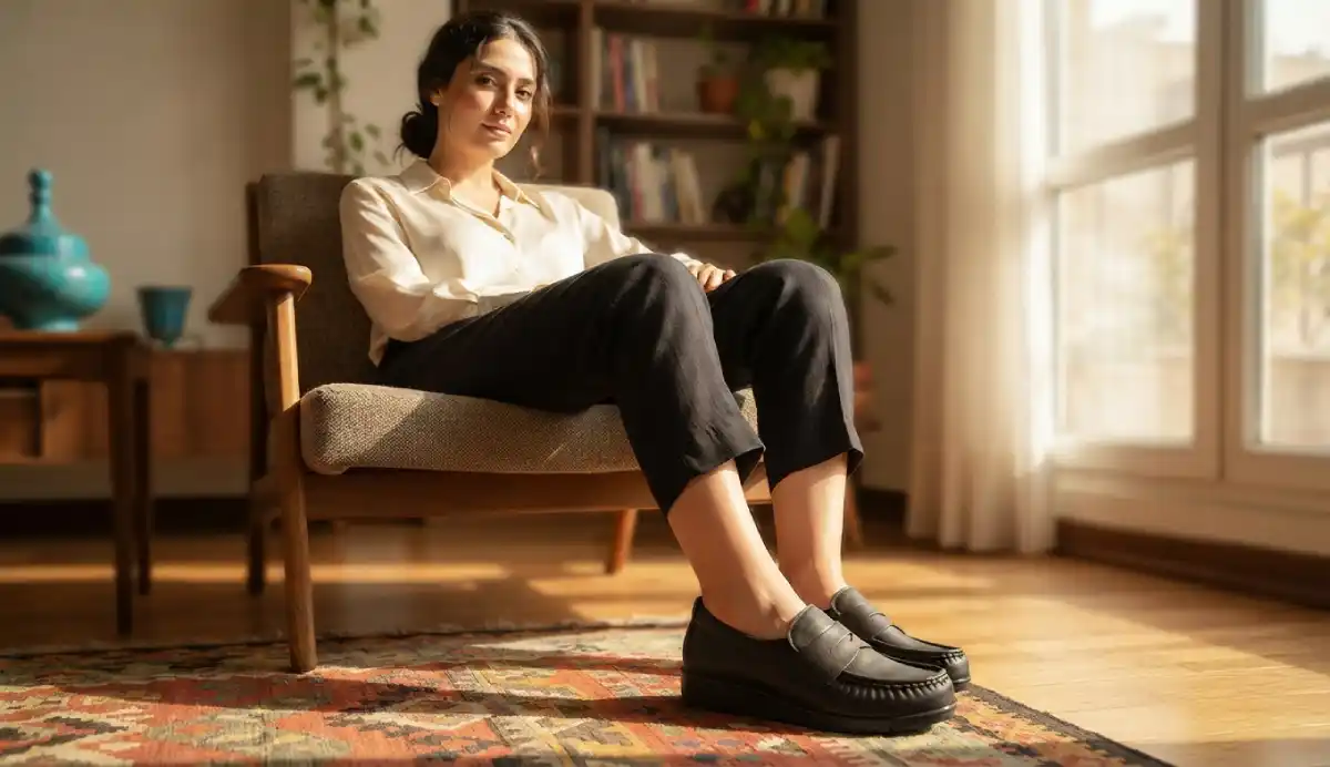 کفش طبی چرم طبیعی زنانه پروفسور مارتین مدل میشل کلاریس