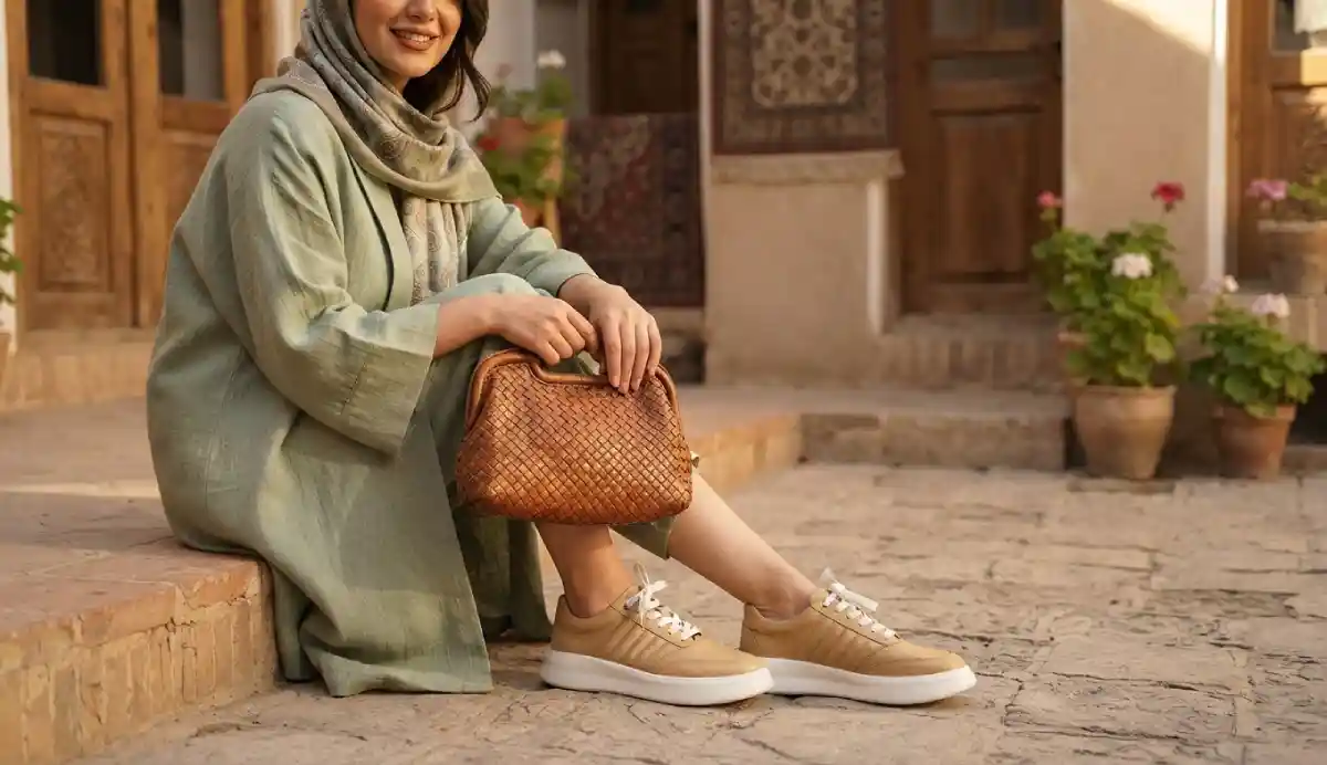 کفش زنانه چرم طبیعی مدل 120