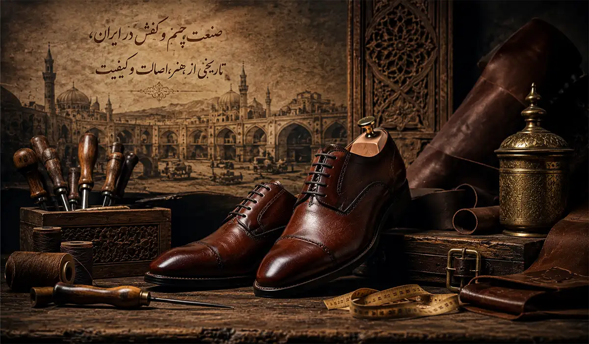 کفش چرم مردانه