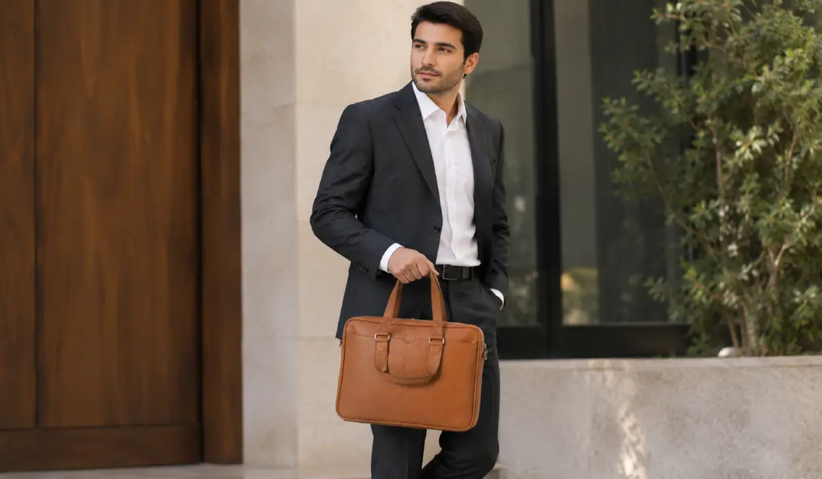 کیف اداری مردانه چرم مصنوعی مدل p266