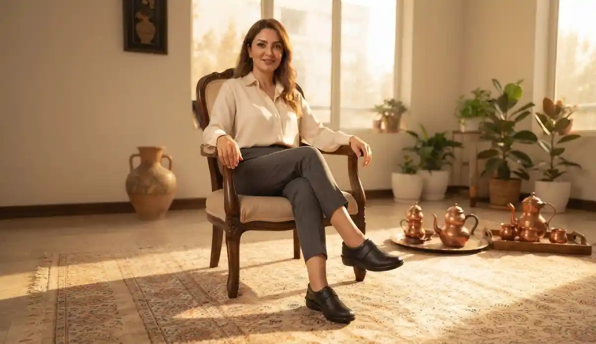 کفش طبی چرم طبیعی زنانه پروفسور مارتین مدل هالوکس والگوس