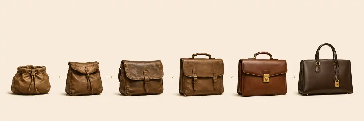 تکامل ساخت کیف چرم از تاریخ باستان تا امروز