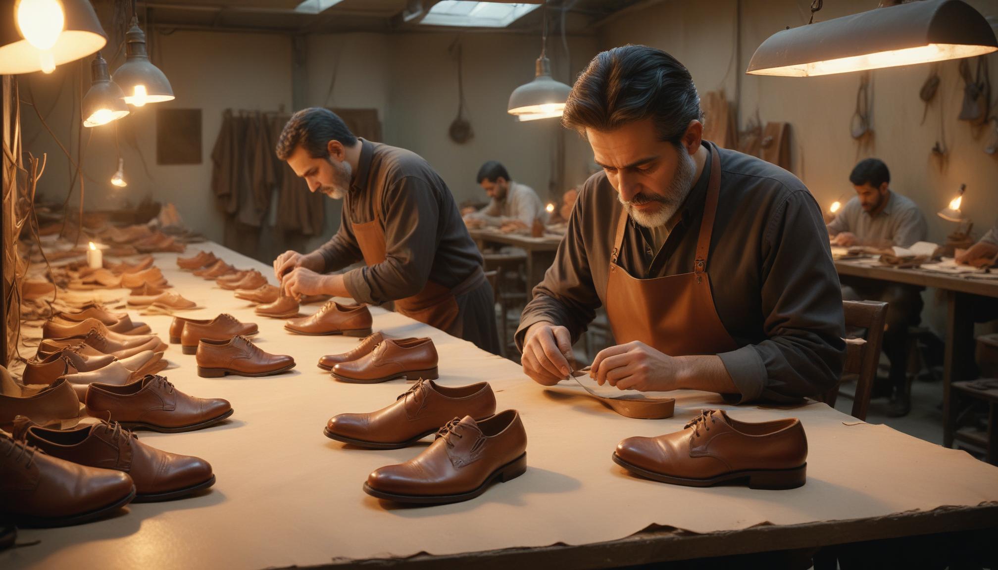 طراحی کفش چرم رسمی مردانه: هنر و علم در خدمت شیک ‌پوشی