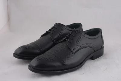 کفش رسمی مردانه چرم طبیعی آراز مدل سرپنجه بوت دار