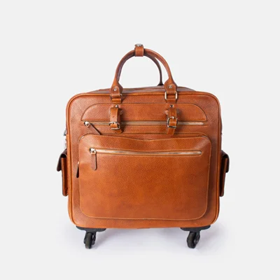 چمدان چرم طبیعی مدل L191