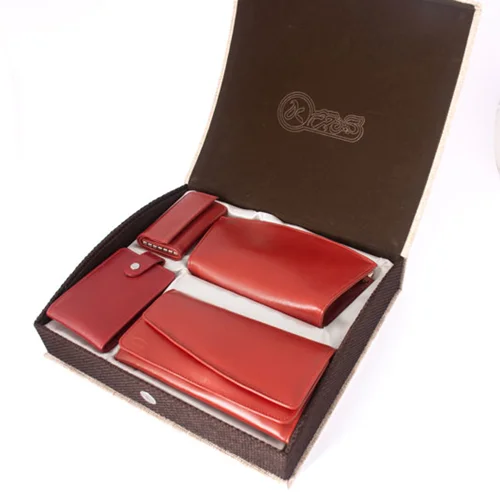 ست هدیه زنانه چرم طبیعی مدل K9