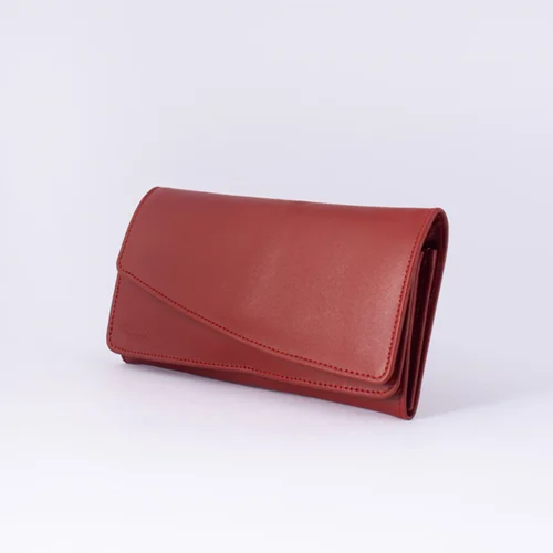 کیف پول زنانه چرم طبیعی مدل lw9