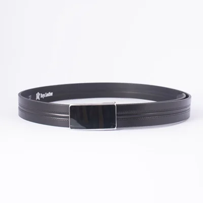 کمربند پلاک دار چرم طبیعی مدل 615