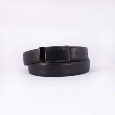 کمربند چرم طبیعی پلاک دار دو رو مدل گردون