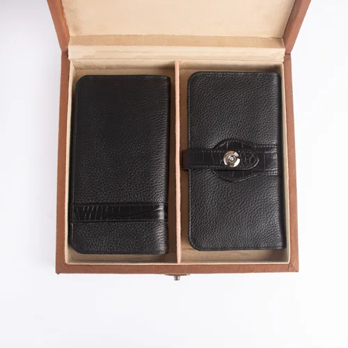 ست هدیه چرم طبیعی کهن چرم مدل MK8