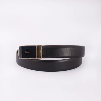 کمربند چرم طبیعی پلاک دار دو رو مدل مجلسی