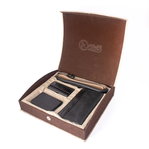 ست هدیه مردانه چرم طبیعی کهن چرم مدل K1